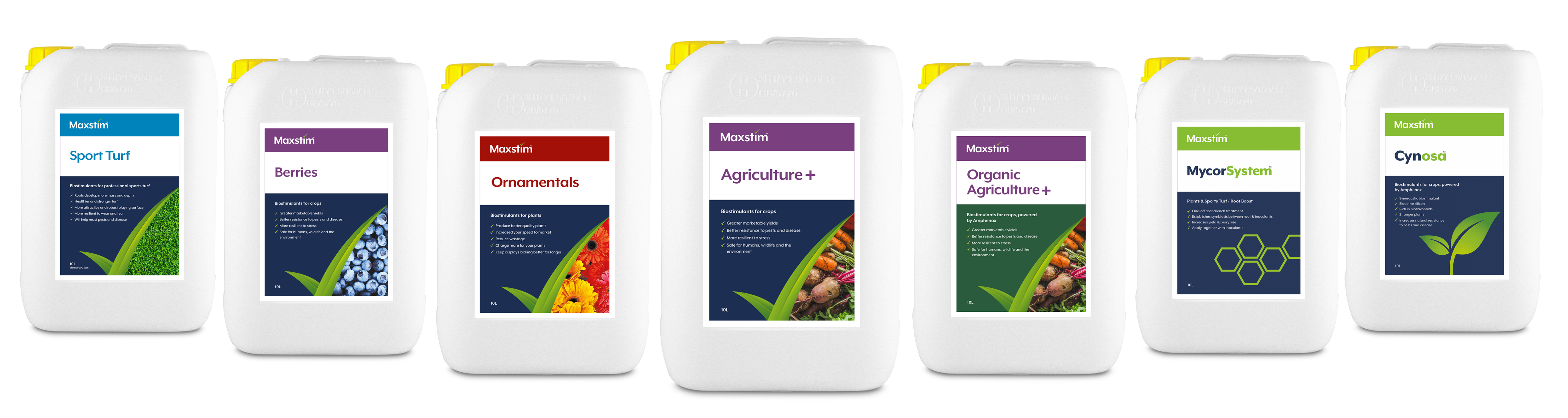 Maxstim's full range of biostimulants