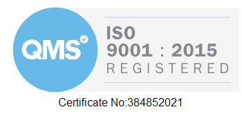 ISO 9001 Registration logo and Certificate number for Maxstim